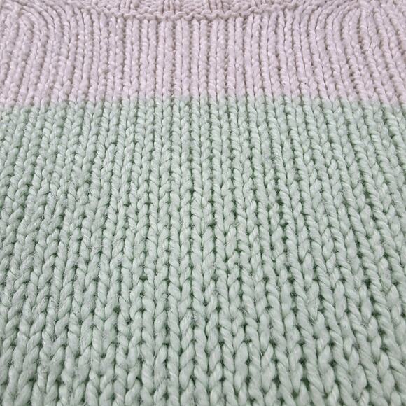 American Eagle Sweater Womens Small Striped Crewneck Pullover Knit Casual Preppy - Picture 11 of 16